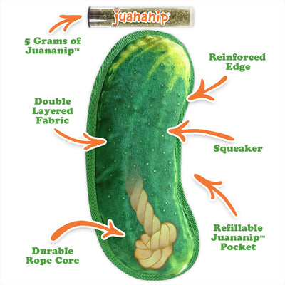 Dill Pickle and Chicken Wing tough dog toy bundle