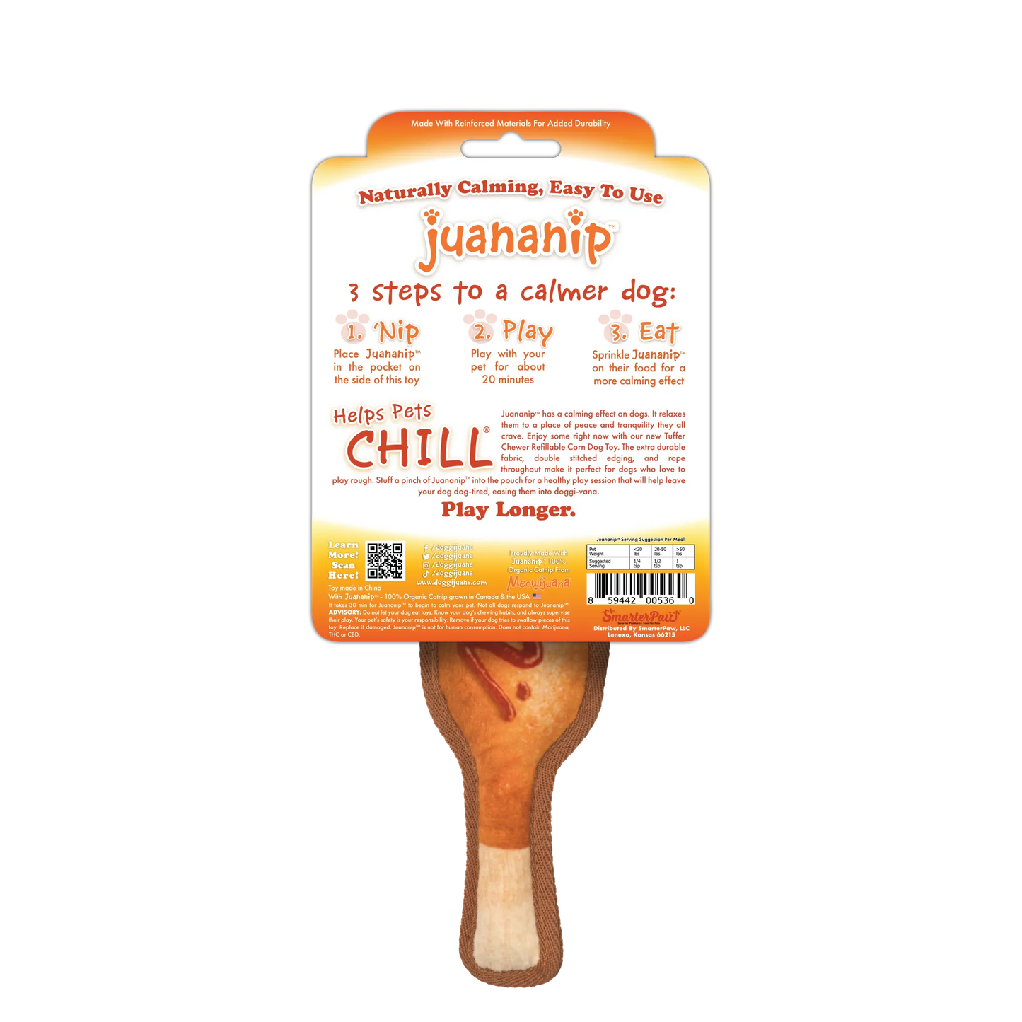 Tuffer Chewer Mini Doggi Duo Bundle - Corn Dog & Juananip