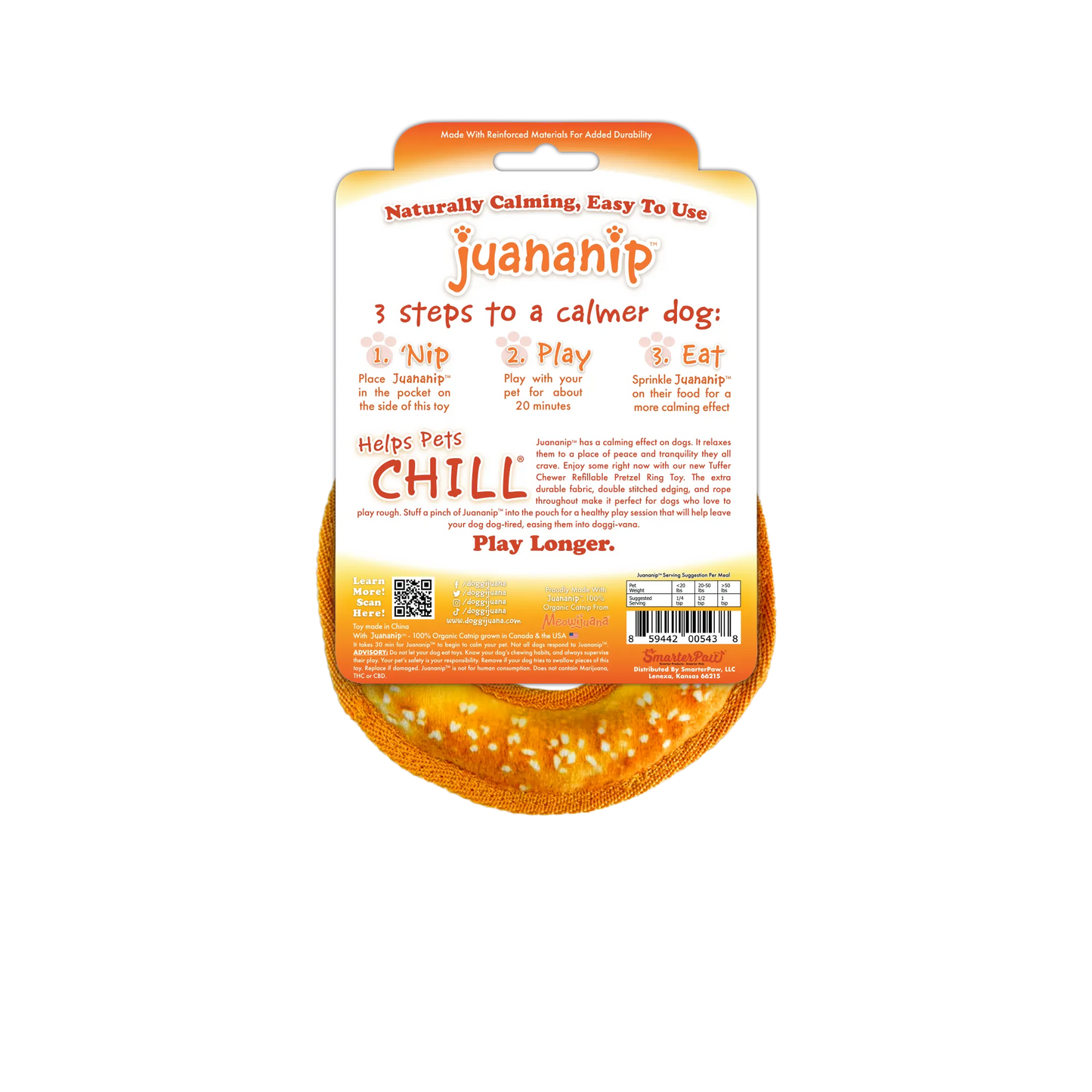 Tuffer Chewer Mini Doggi Duo Bundle - Pretzel Ring & Juananip