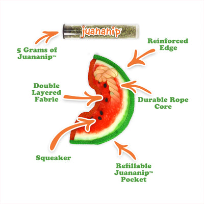 Tuffer Chewer Mini Doggi Duo Bundle - Watermelon Slice & Juananip