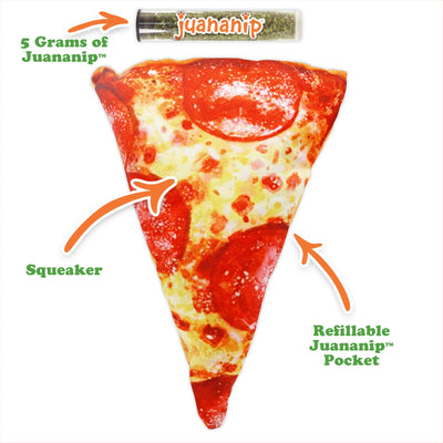 Get the Munchies Pizza Slice Refillable Dog Toy
