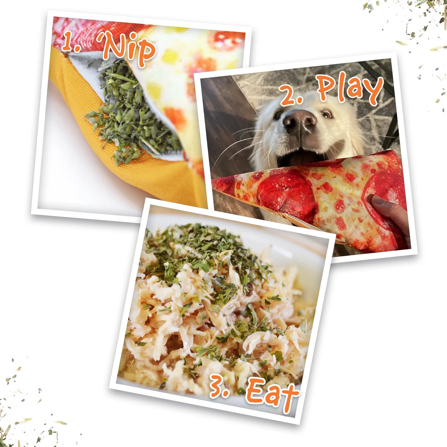 Get the Munchies Pizza Slice Refillable Dog Toy