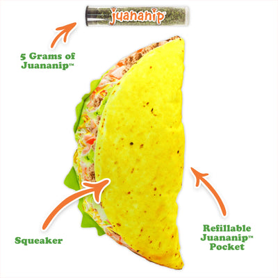 Get the Munchies Taco Refillable Dog Toy