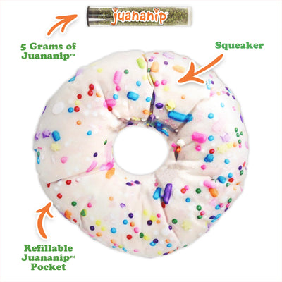 Get the Munchies Donut Refillable Dog Toy