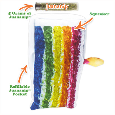 Get the Pawty Started Cake Slice Refillable Dog Toy