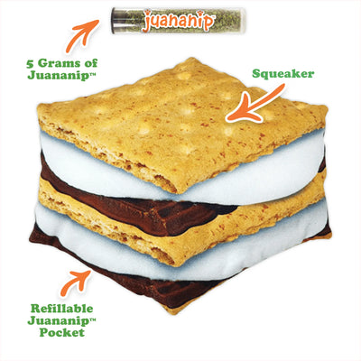 Get Outside S'more Refillable Dog Toy