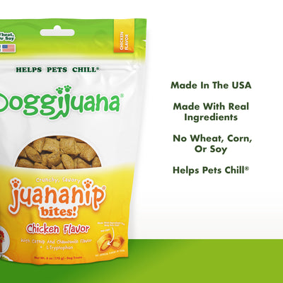 Juananip Bites Chicken Flavor calming dog treats