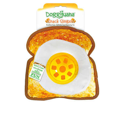 Snack Slinger Breakfast Toast - Dog Treat Dispensing Toy