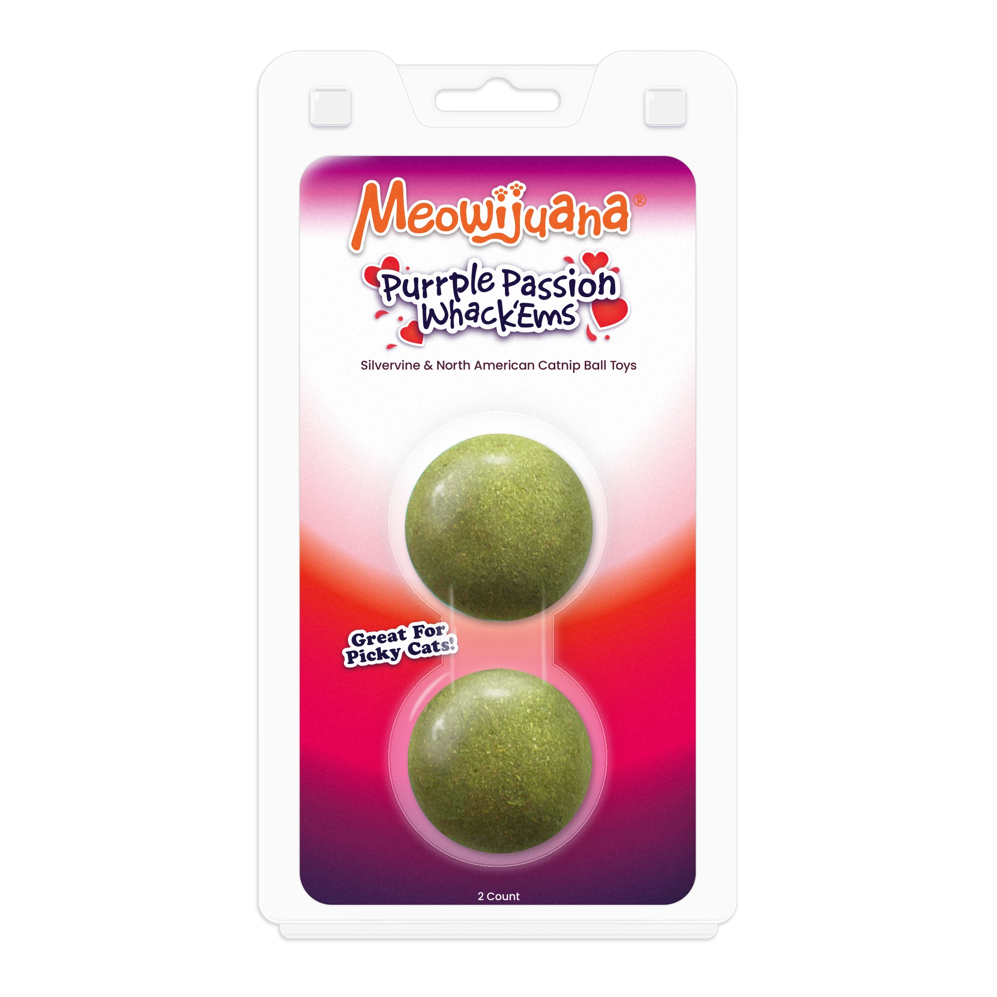 Whack'Ems Purrple Passion Compressed Catnip Ball Refill - 2 pack Whack'Ems Purrple Passion Compressed Catnip Ball Refill - 2 pack