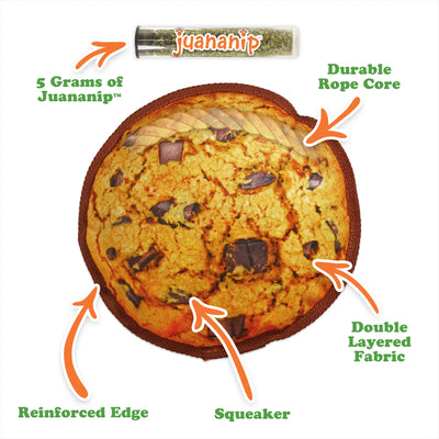 Tuffer Chewer Chocolate Chunk Cookie Refillable Dog Toy