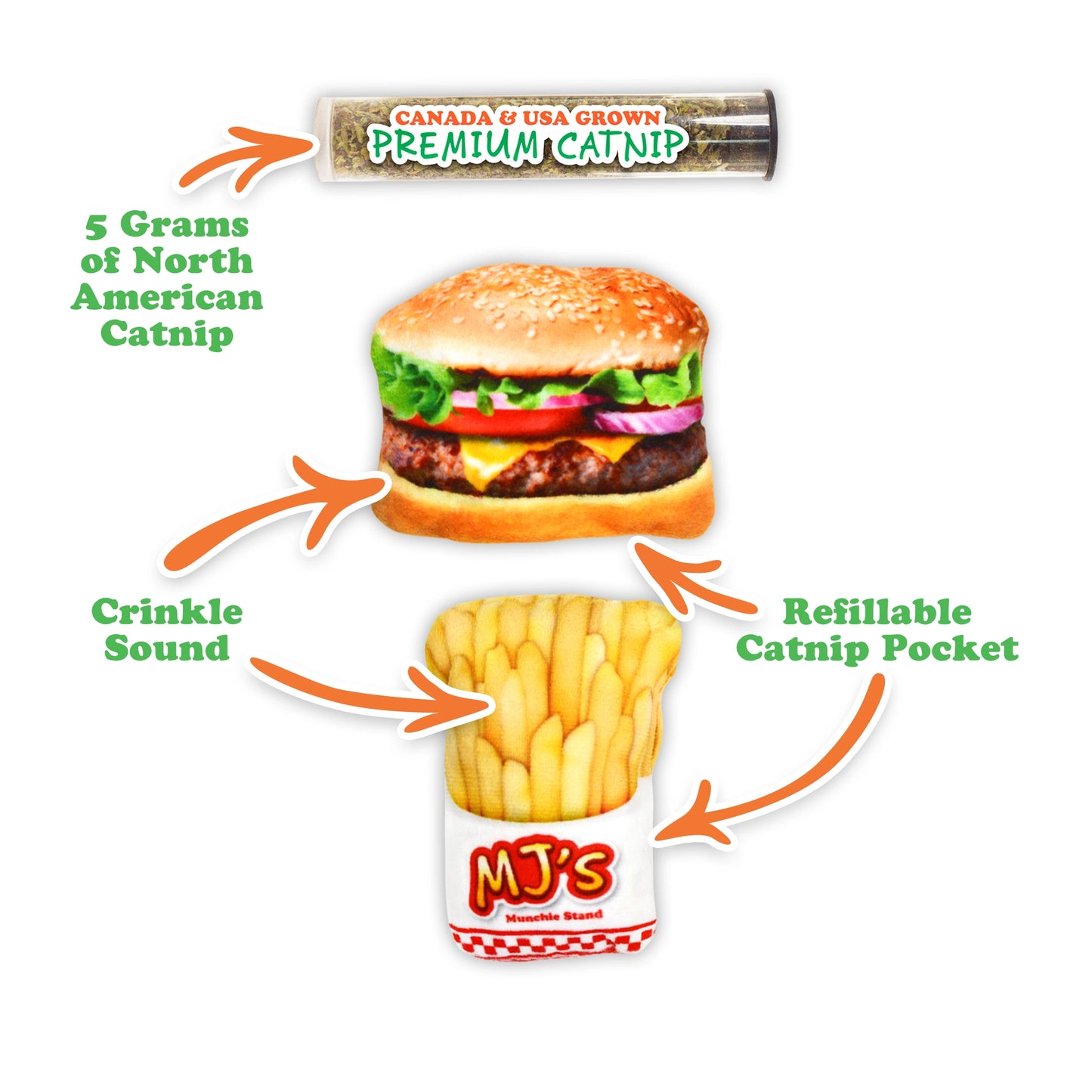 Meowijuana Grill ’n’ Thrill catnip toy bundle