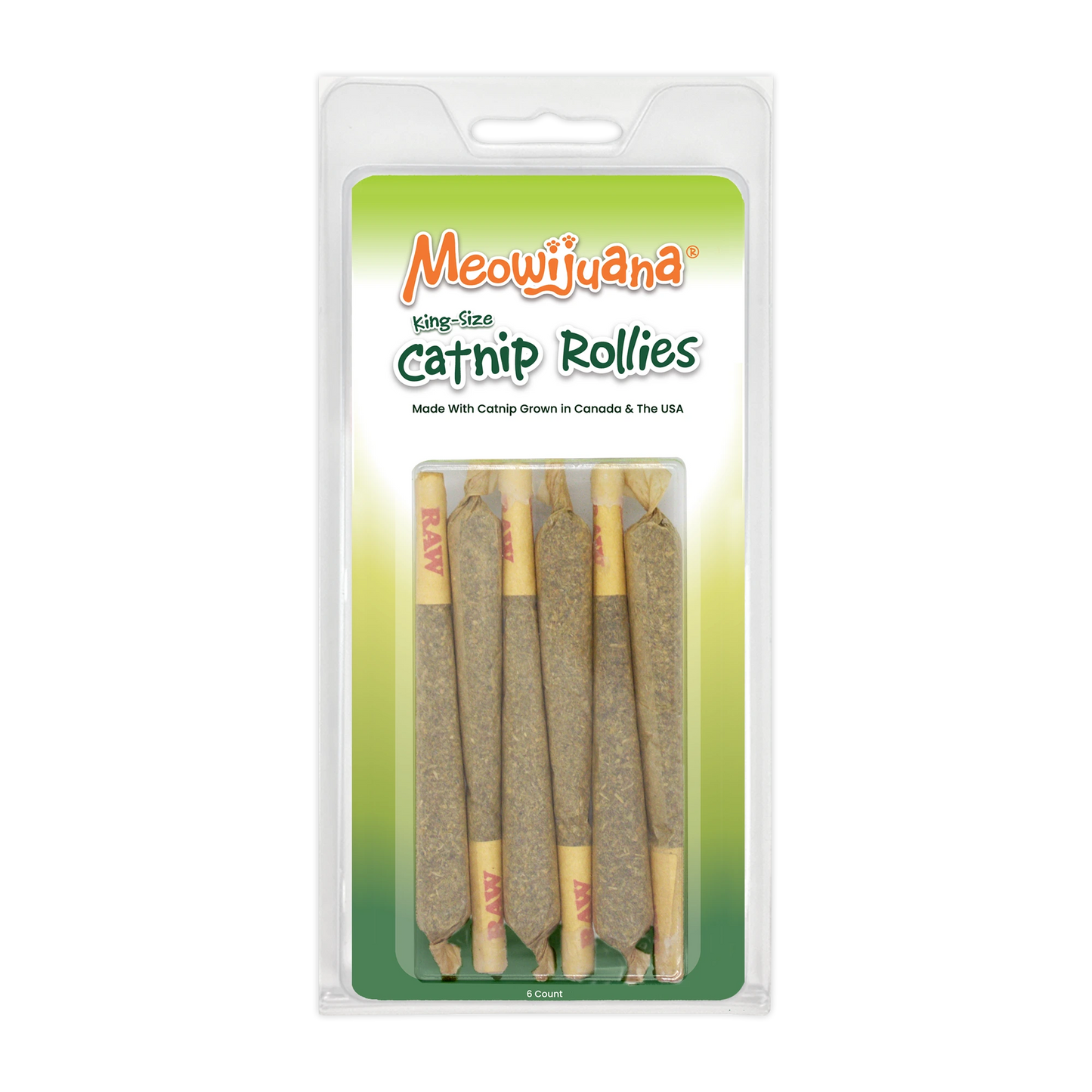 Detailed image of a catnip joint in packaging
