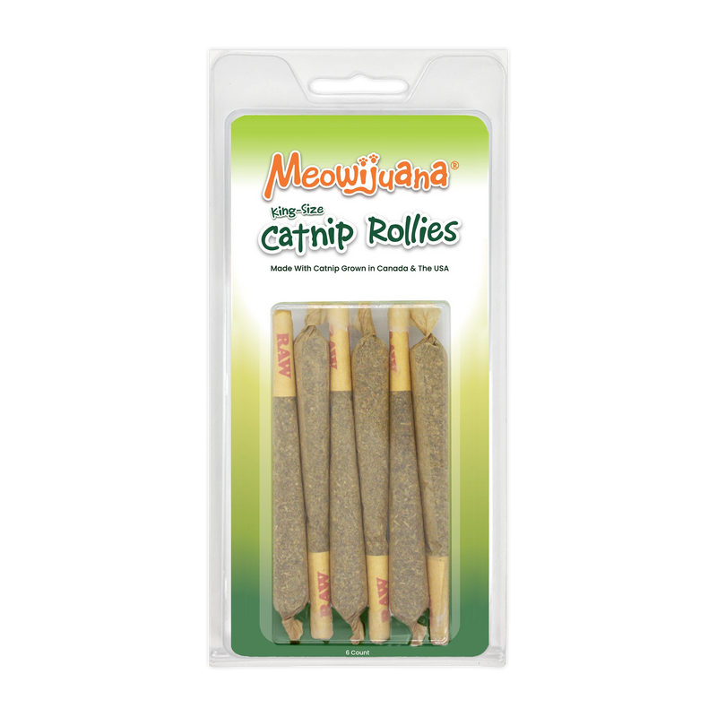Detailed image of a catnip joint in packaging