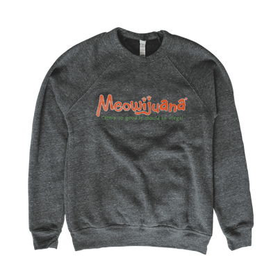 Meowijuana Logo Crew Sweatshirt - Meowijuana - A Catnip Company