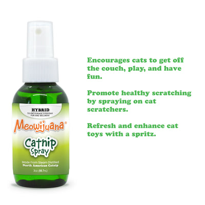 Meowijuana catnip spray trio bundle