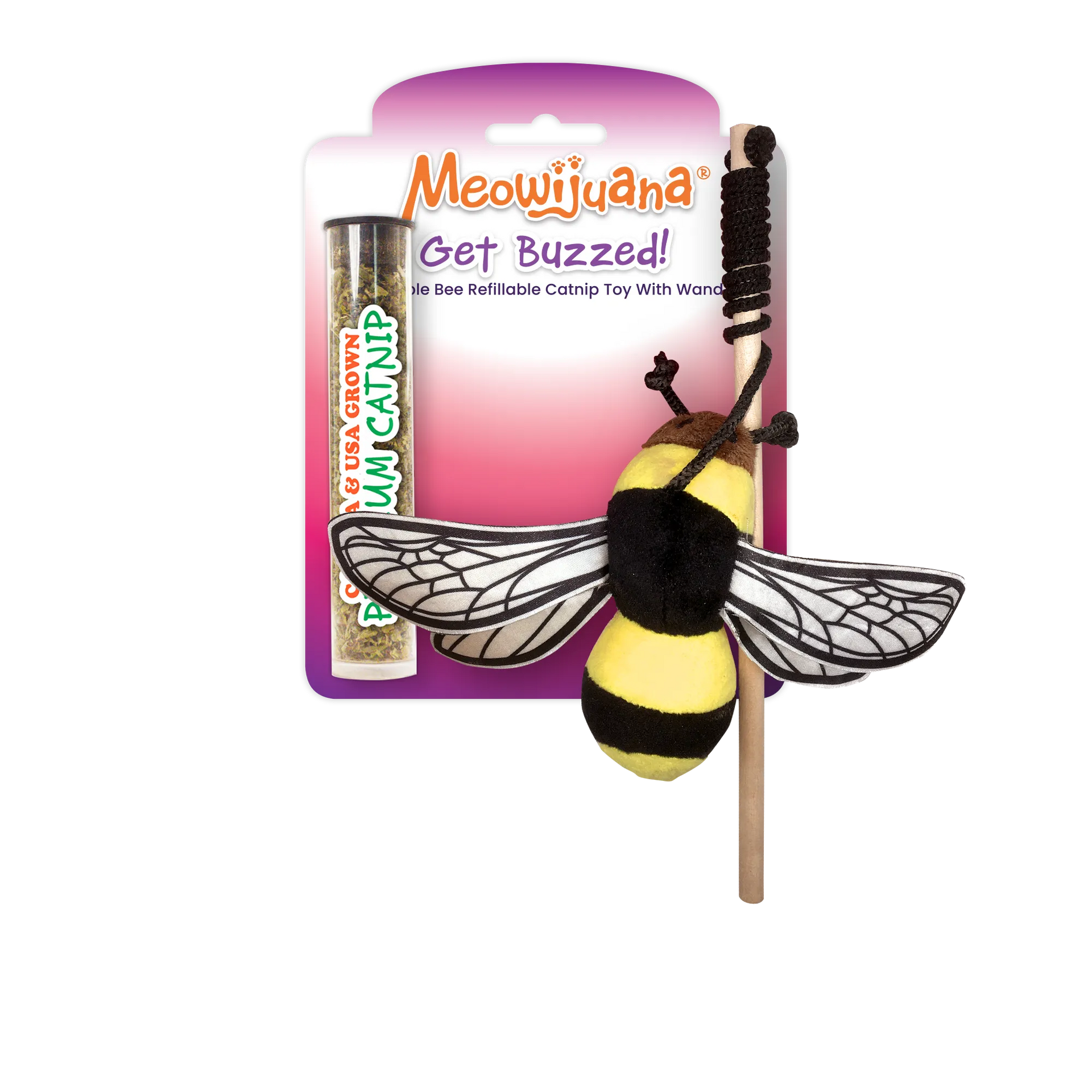 Get Buzzed Refillable Bee: Interactive Cat Toy for Endless Fun
