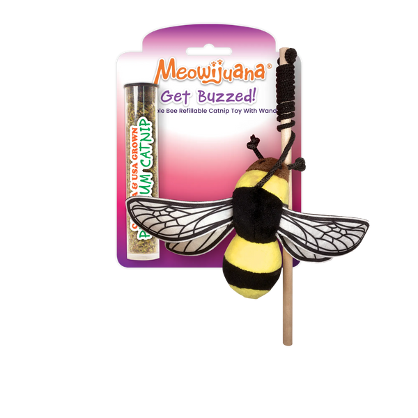Get Buzzed Refillable Bee: Interactive Cat Toy for Endless Fun