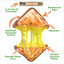 Grilled Cheese and Corn Dog tough dog toy bundle