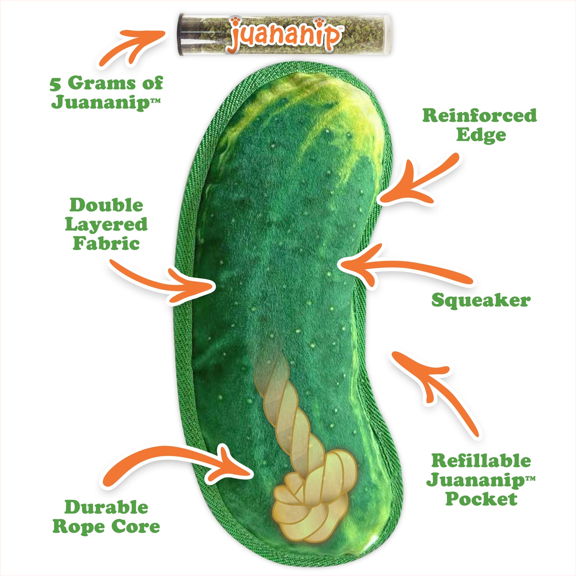 Dill Pickle and Chicken Wing tough dog toy bundle