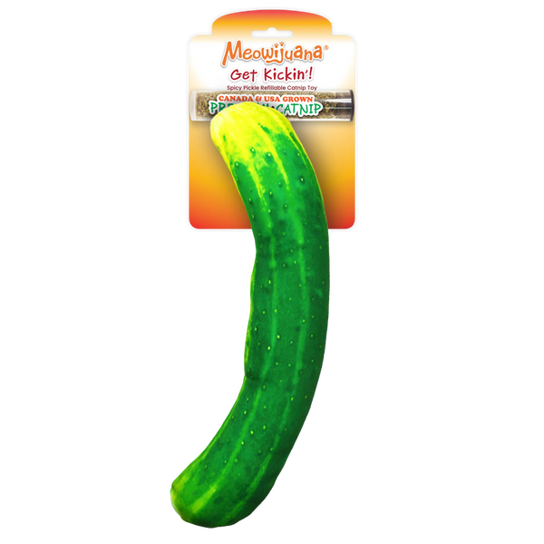 Refillable Spicy Pickle Cat Toy for Interactive Play – SmarterPaw