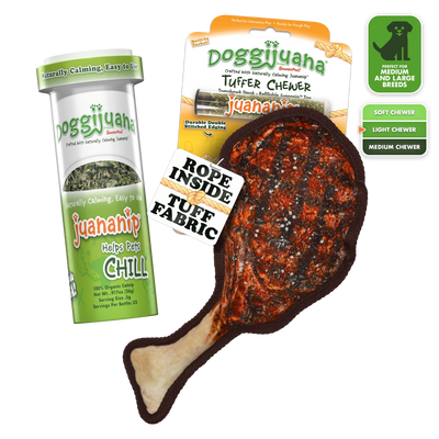 Tuffer Chewer Doggi Duo Bundle - Tomahawk Steak & Juananip