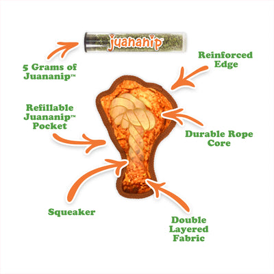 Tuffer Chewer Mini Doggi Duo Bundle - Chicken Wing & Juananip