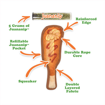 Tuffer Chewer Mini Doggi Duo Bundle - Corn Dog & Juananip