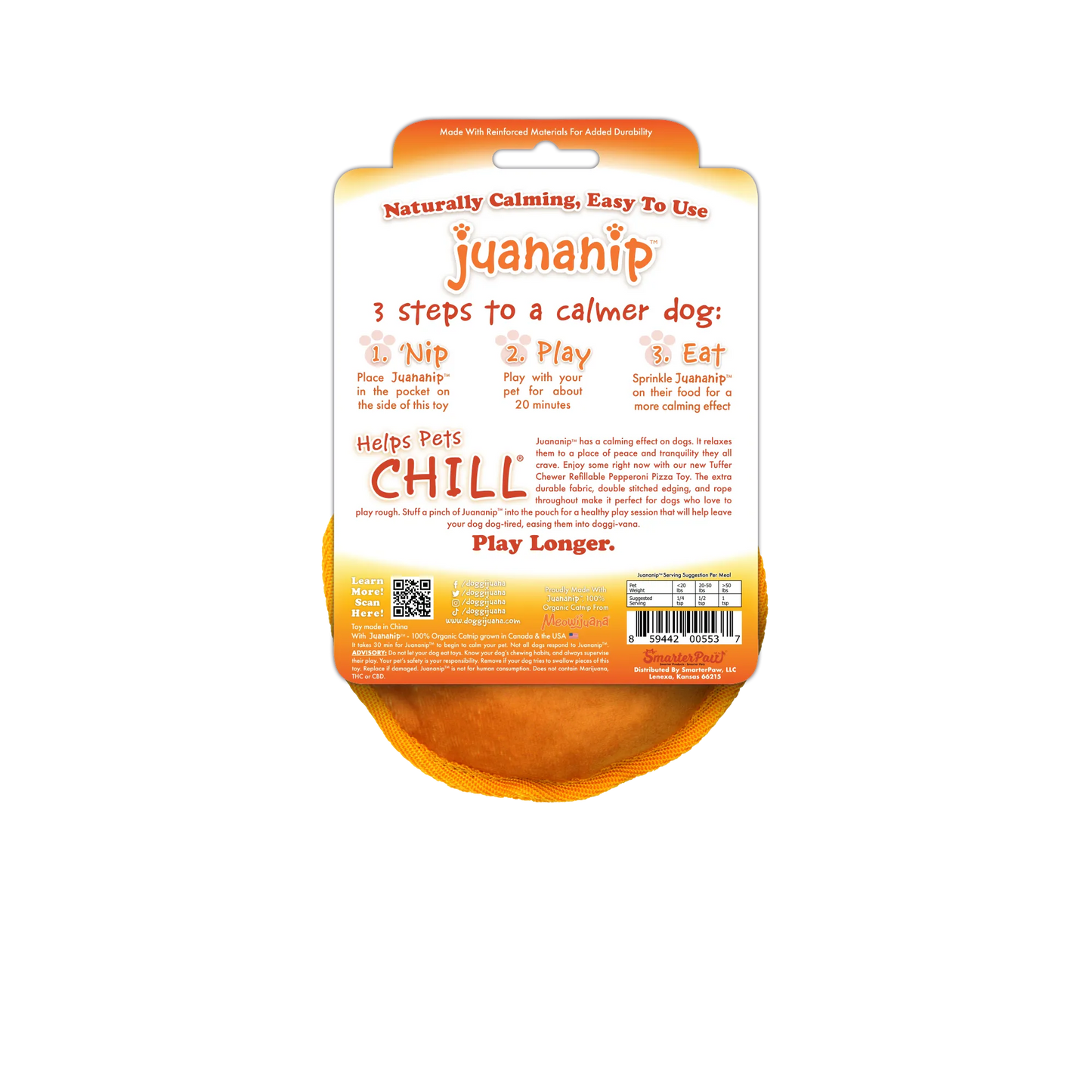 Tuffer Chewer Mini Doggi Duo Bundle - Pepperoni Pizza & Juananip