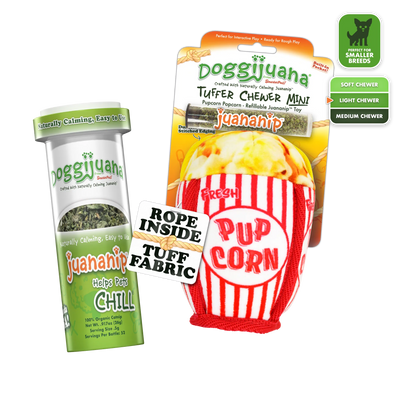 Tuffer Chewer Mini Doggi Duo Bundle - Pupcorn & Juananip