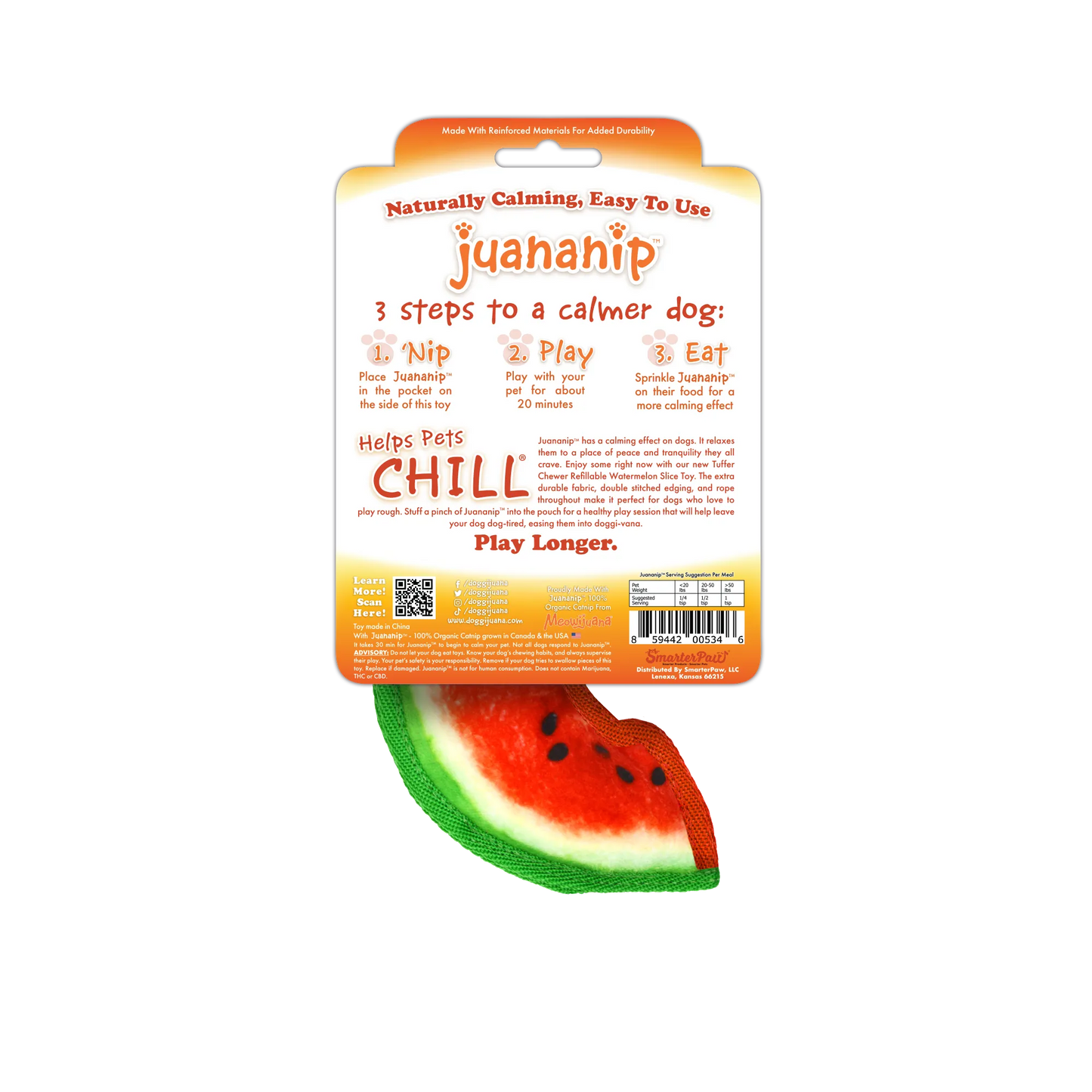 Tuffer Chewer Mini Doggi Duo Bundle - Watermelon Slice & Juananip