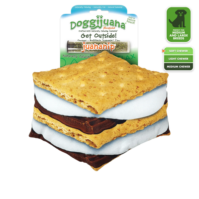 Get Outside S'more Refillable Dog Toy