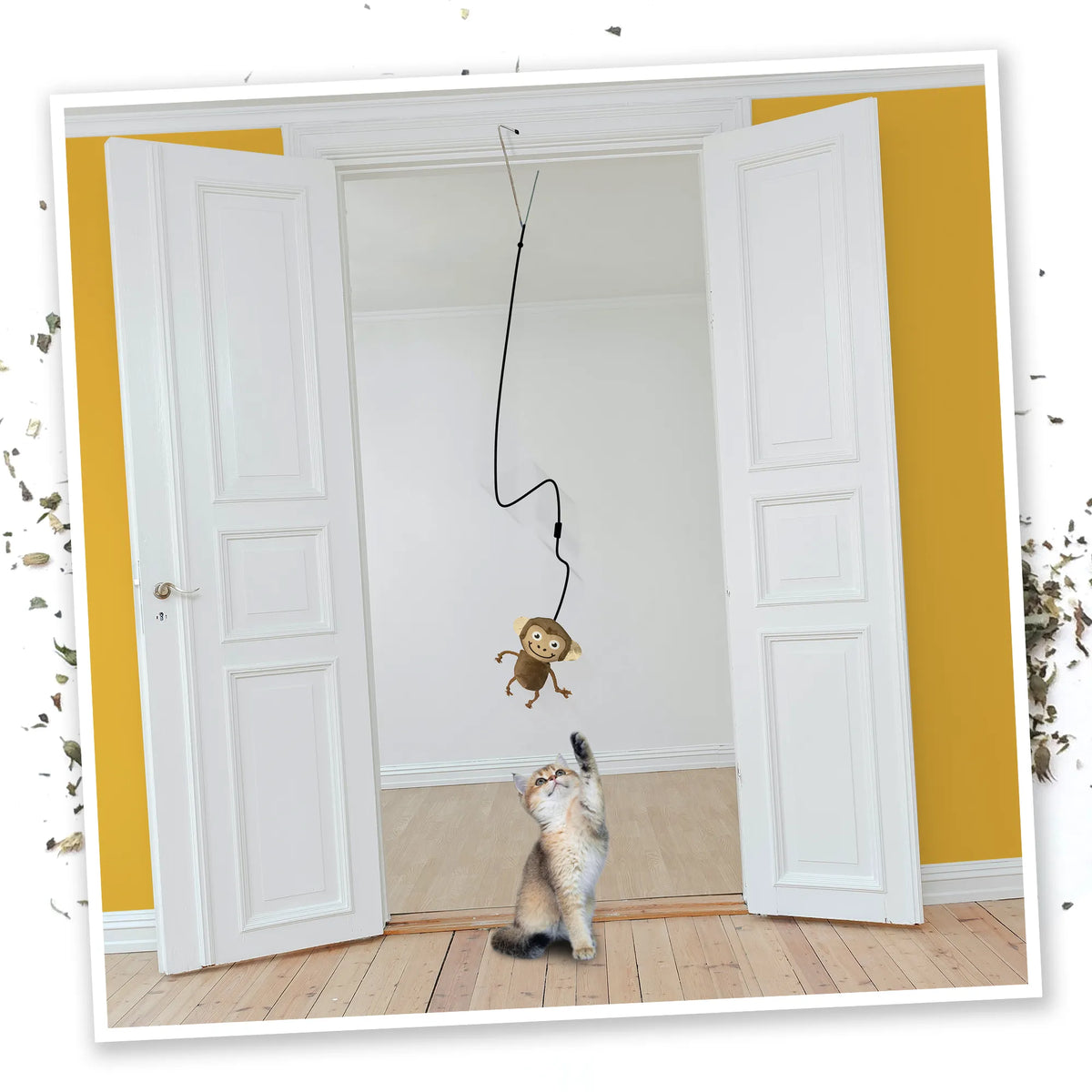 Jump 'n' Jamb Interactive Funky Monkey Cat Toy for Endless Feline Jump 'n' Jamb Interactive Funky Monkey Cat Toy for Endless Feline