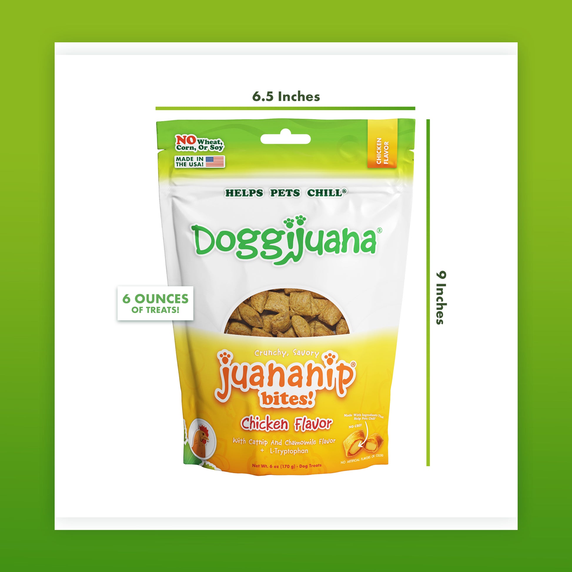 Juananip Bites Chicken Flavor calming dog treats