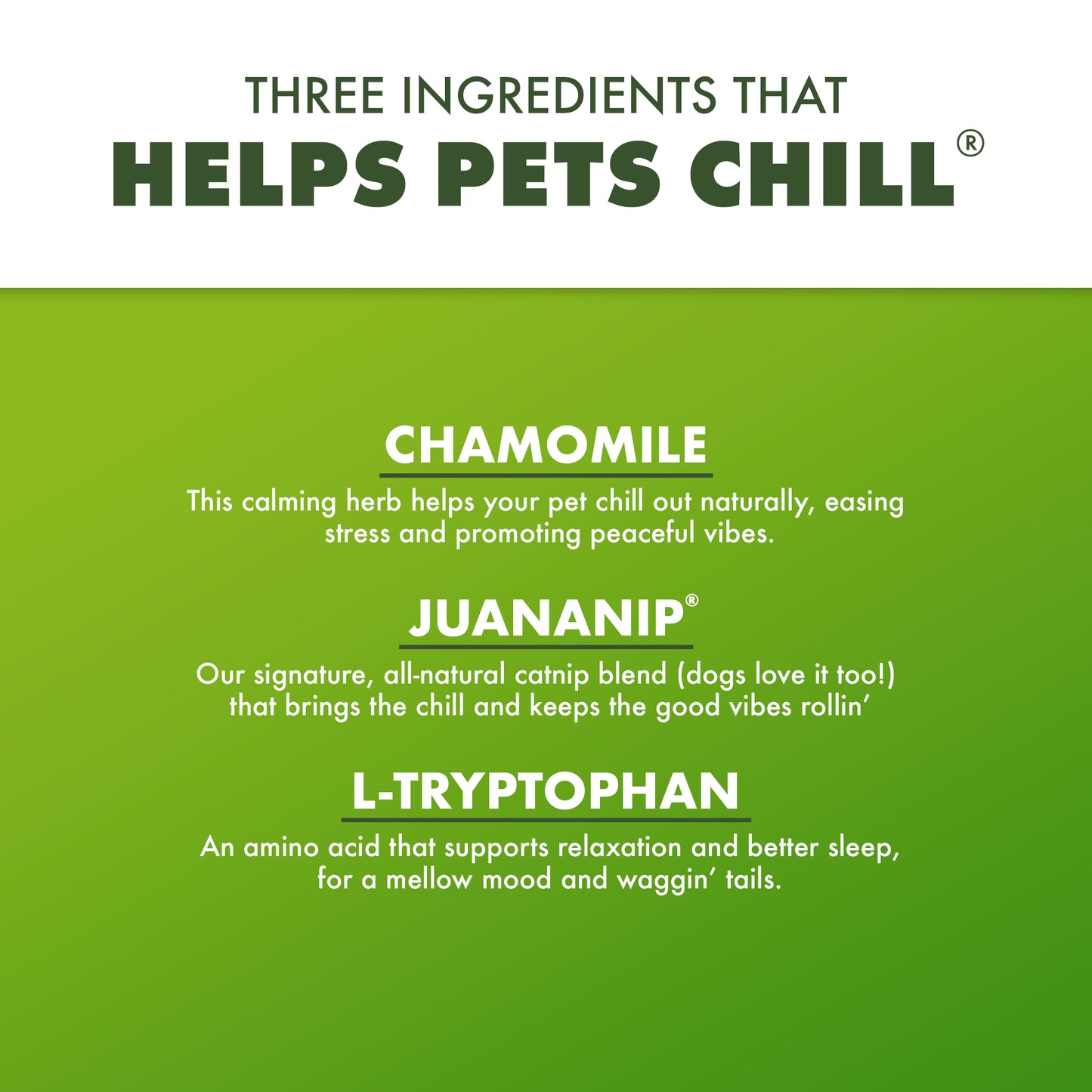 Doggijuana Juananip Bites Peanut Butter Flavor 3-pack dog treats 