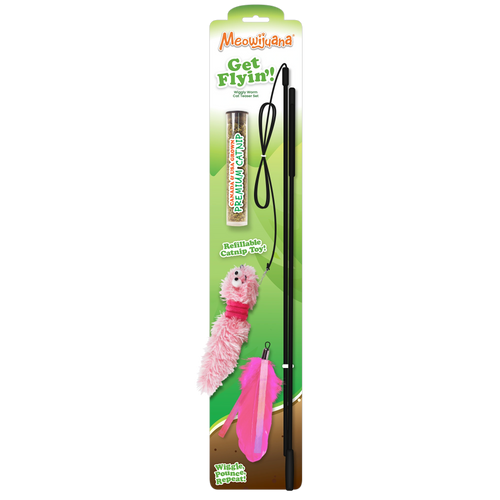 Get Flyin'! Wiggly Worm Cat Teaser Set