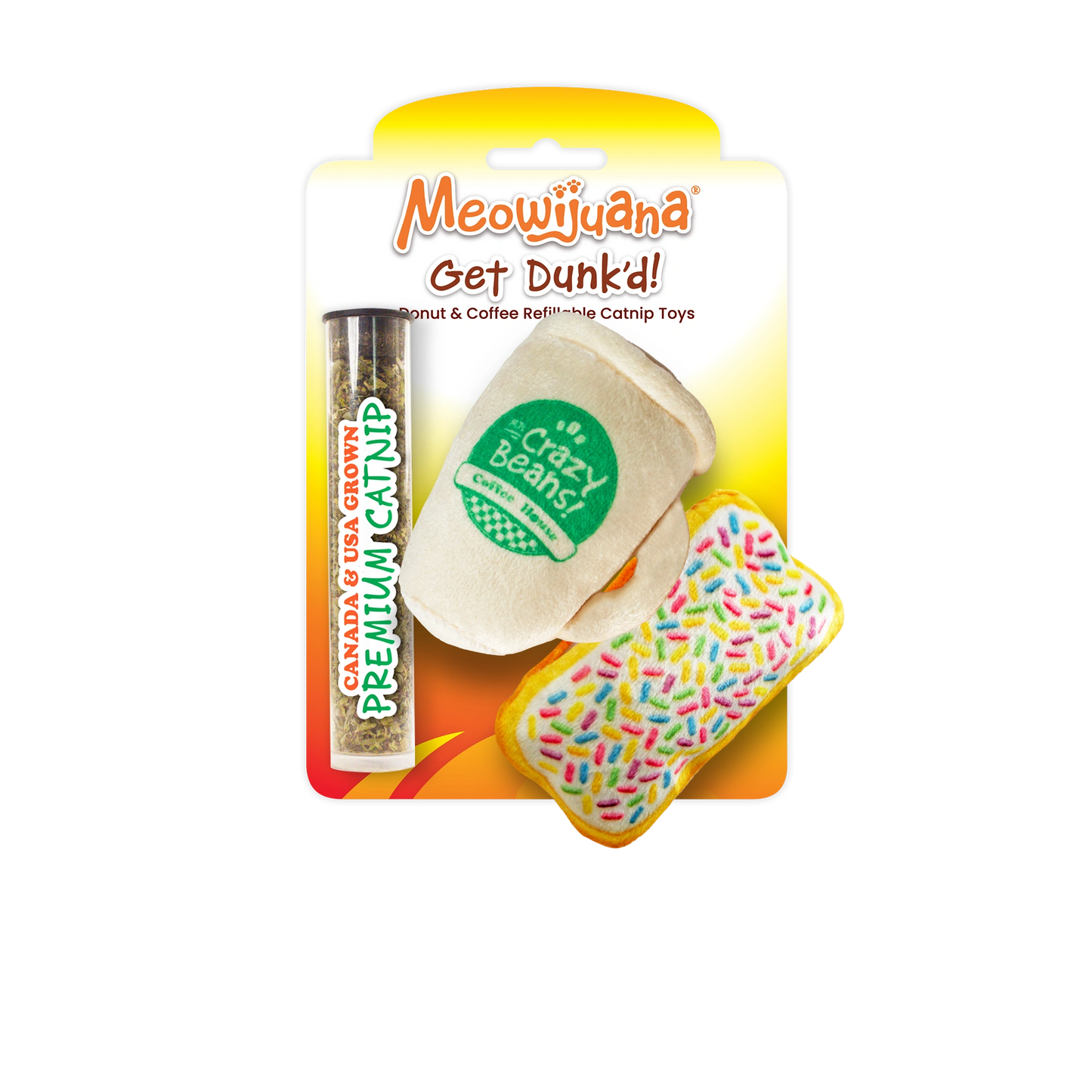 Get Dunk'd Coffee & Donut Catnip Toy 2-Pack