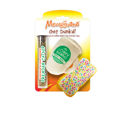 Get Dunk'd Coffee & Donut Catnip Toy 2-Pack