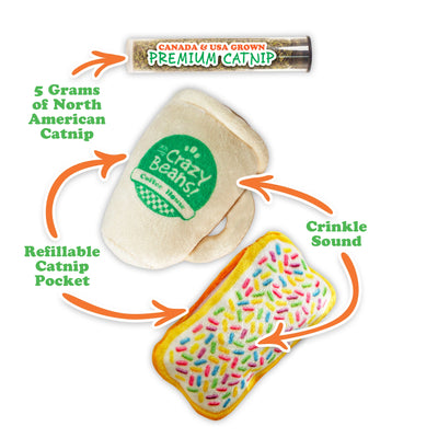 Get Dunk'd Coffee & Donut Catnip Toy 2-Pack