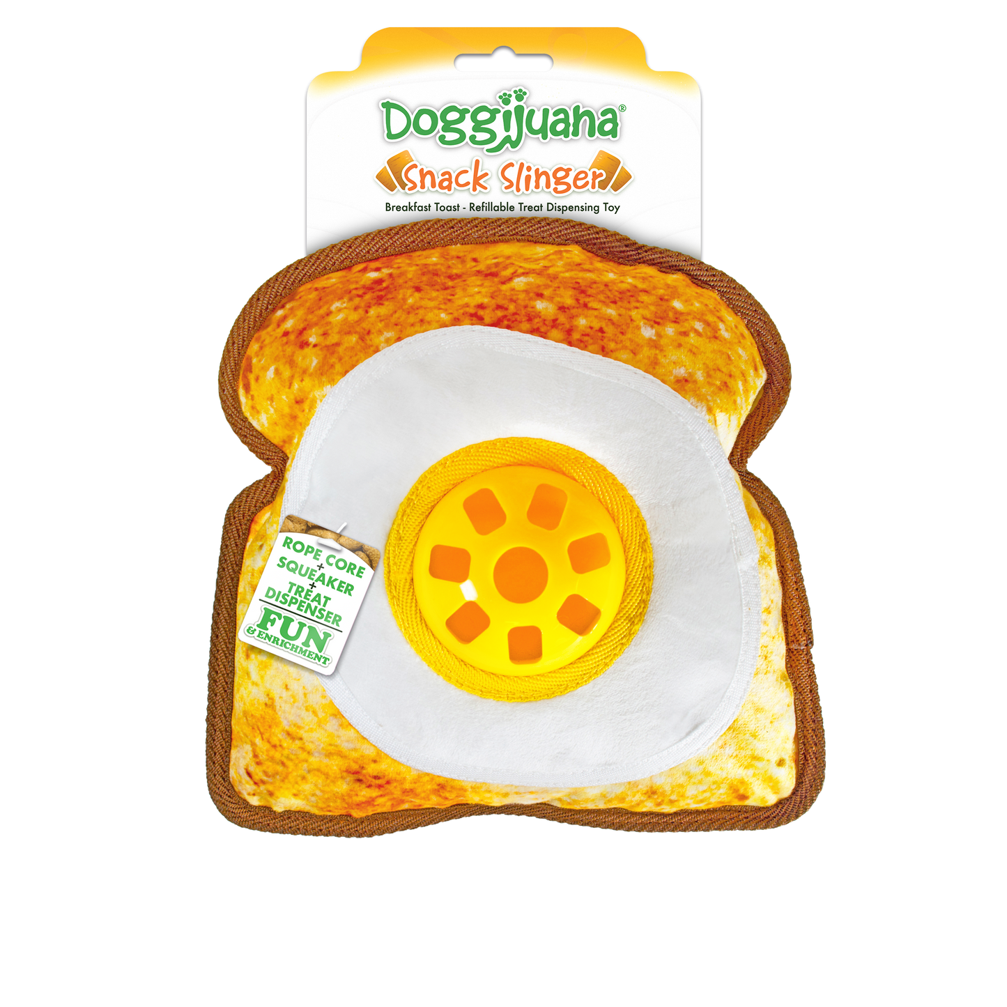 Snack Slinger Breakfast Toast Treat Dispensing Toy