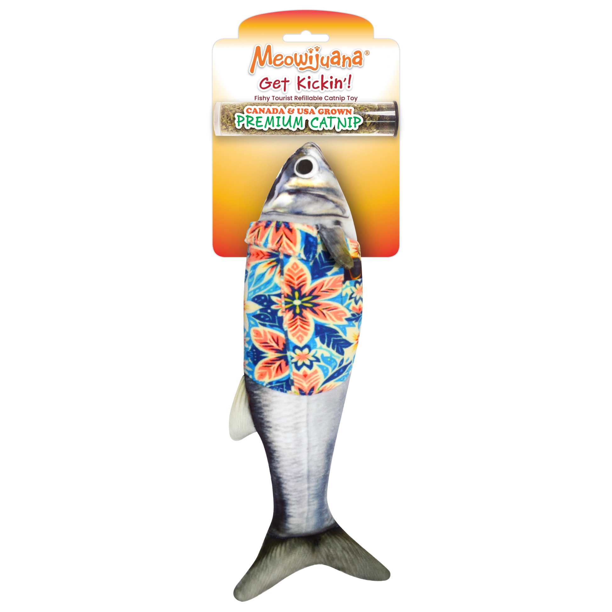Refillable Big Fishy Tourist Cat Toy for Interactive Play – SmarterPaw Refillable Big Fishy Tourist Cat Toy for Interactive Play – SmarterPaw