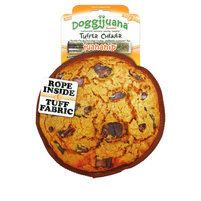 Tuffer Chewer Chocolate Chunk Cookie Refillable Dog Toy