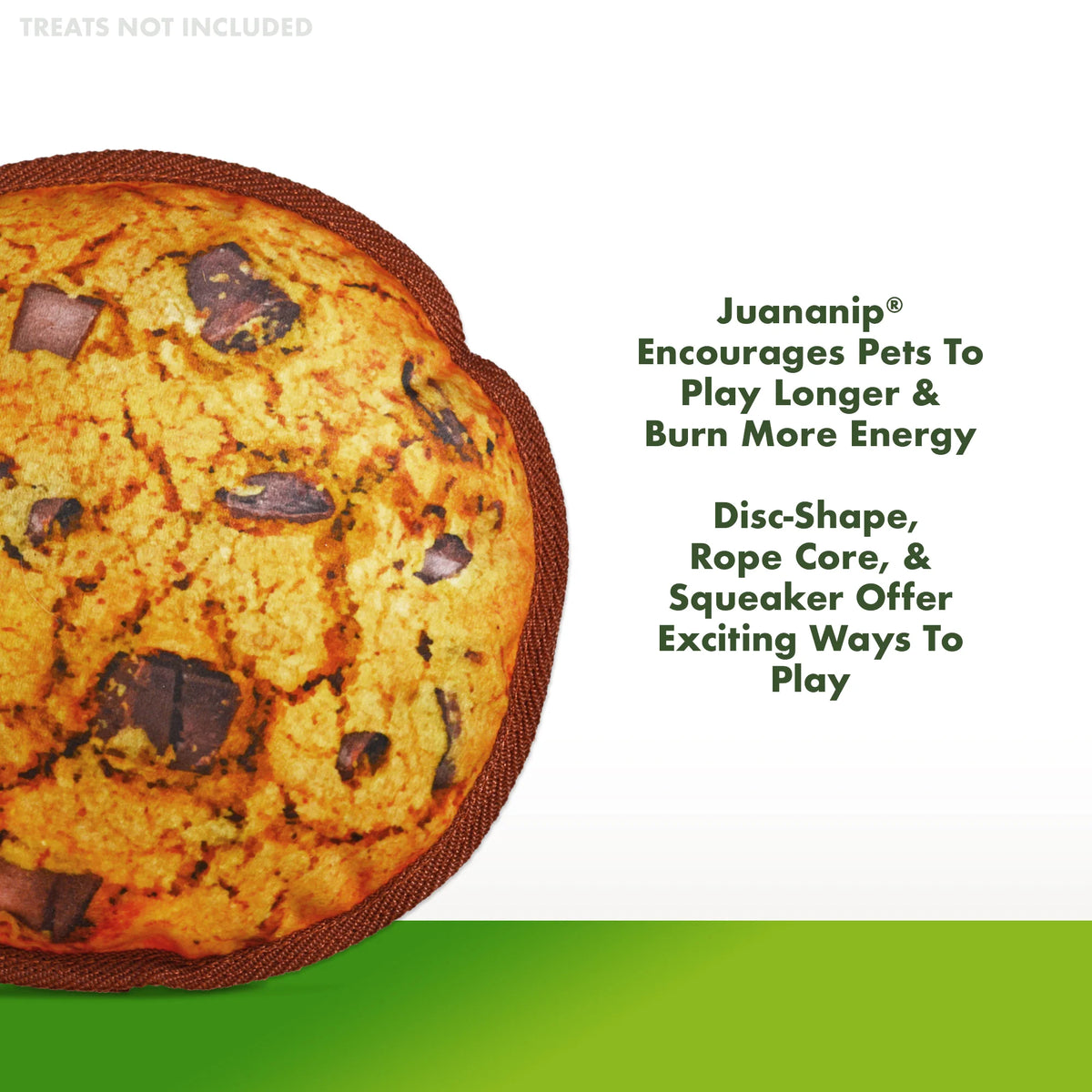 Tuffer Chewer Chocolate Chunk Cookie Refillable Dog Toy