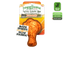 Doggijuana® Tuffer Chewer Mini chicken wing toy with refillable Juananip® pocket and durable rope inside for smaller breeds.