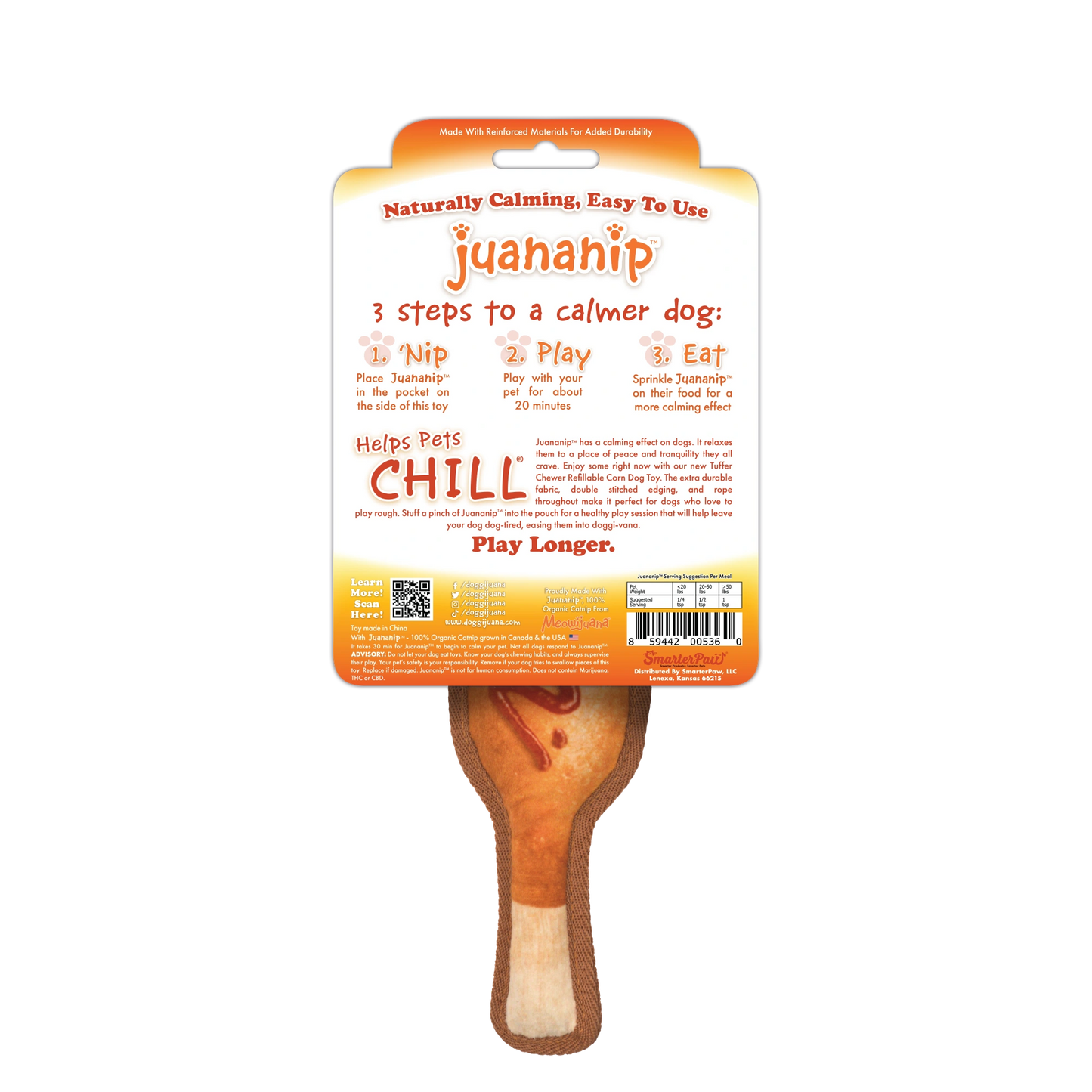 Grilled Cheese and Corn Dog tough dog toy bundle