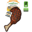 Doggijuana Tomahawk Steak Dog Toy with durable tuff fabric, rope core, and refillable Juananip pocket, perfect for calming playtime.