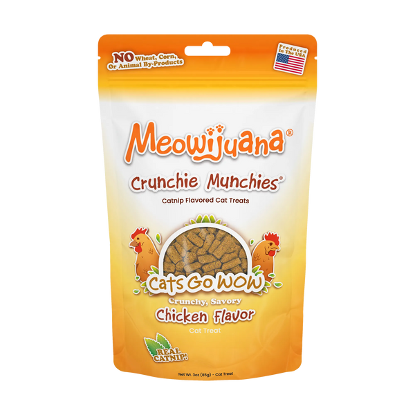 Crunchie Munchies® Chicken and Catnip Flavor Cat Treats – SmarterPaw