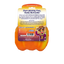 Back of the pumpkin-shaped treat dispensing toy packaging with brand details and usage instructions.