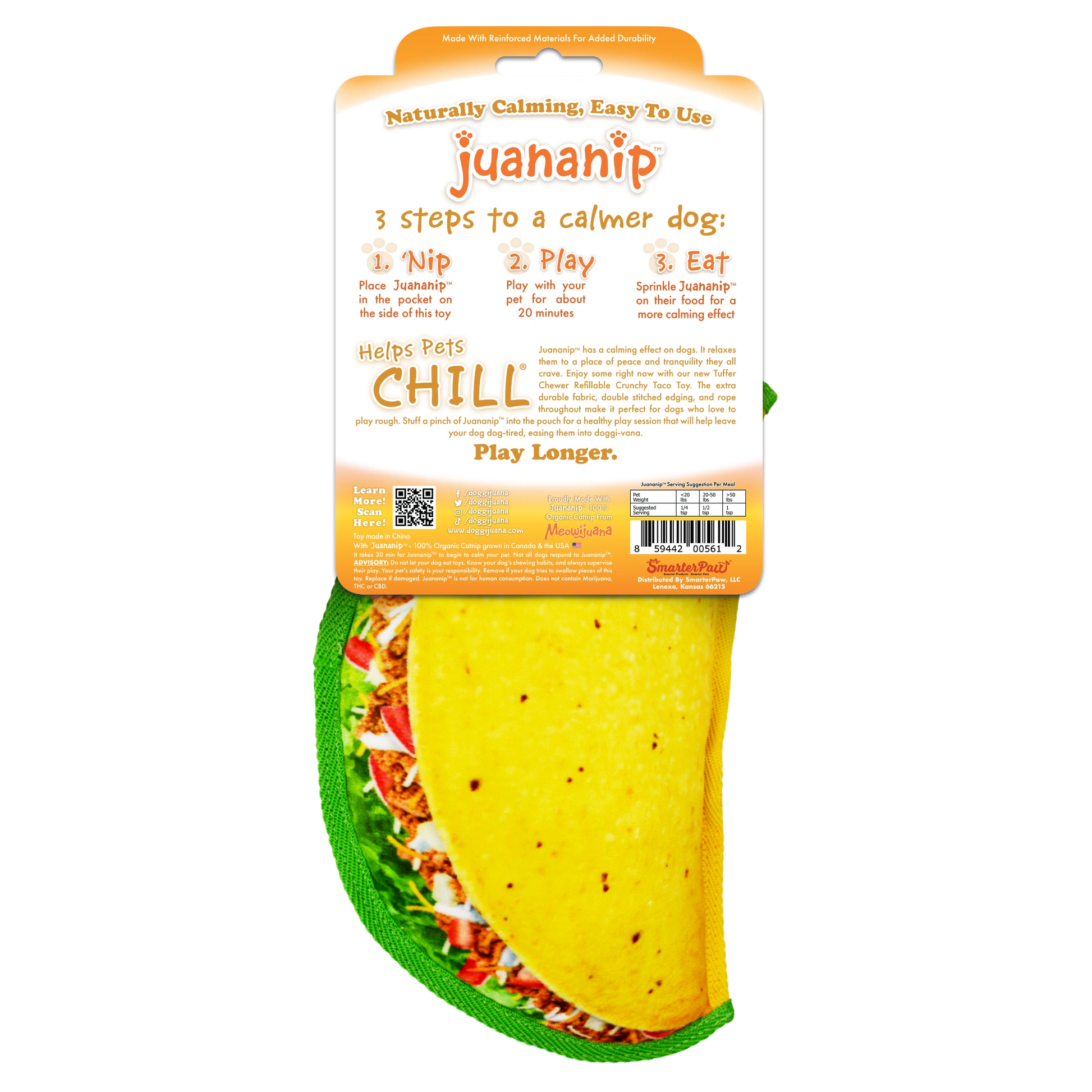 Doggi Duo taco toy & Juananip refill bundle