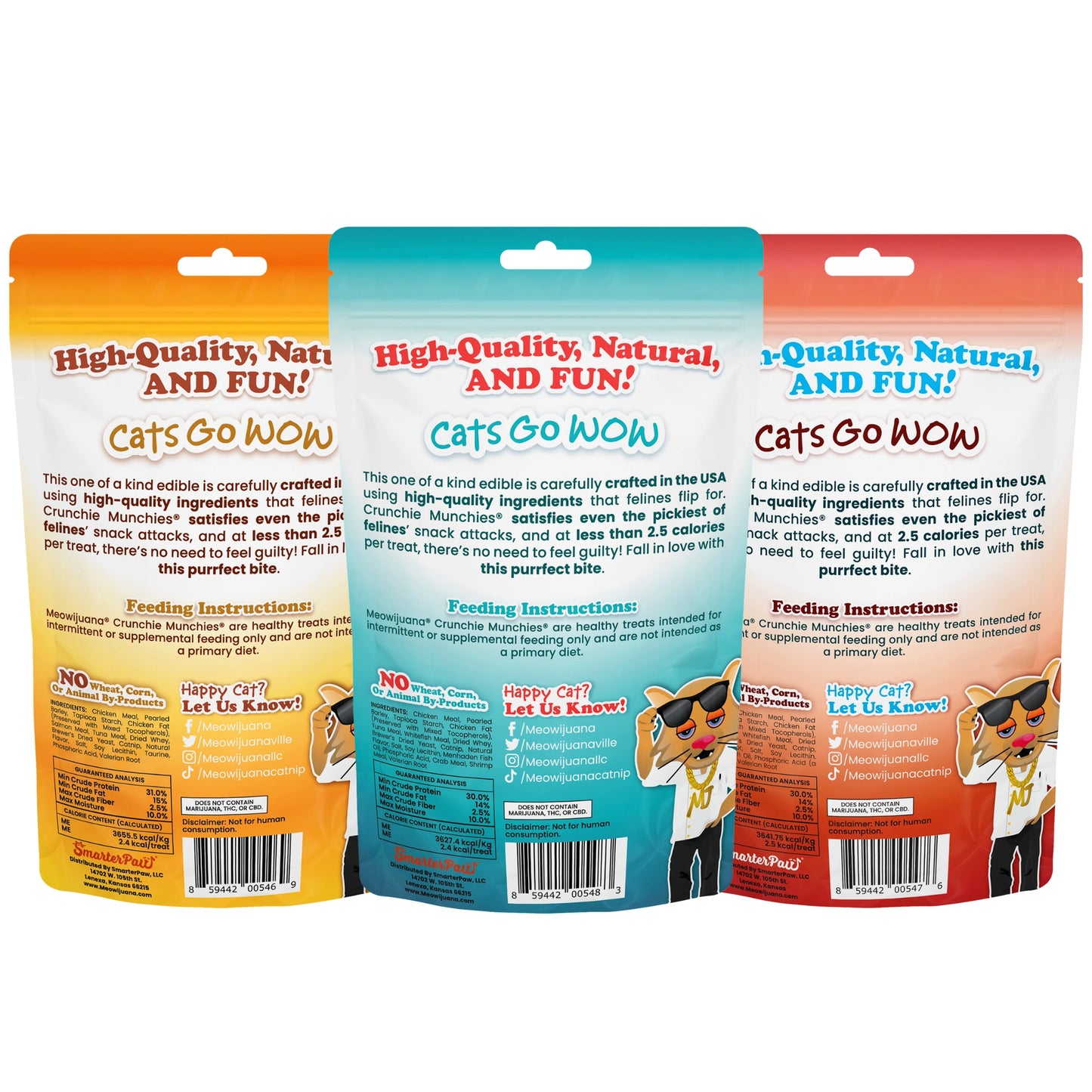 Crunchie Munchies® Variety Pack Trio Cat Treats