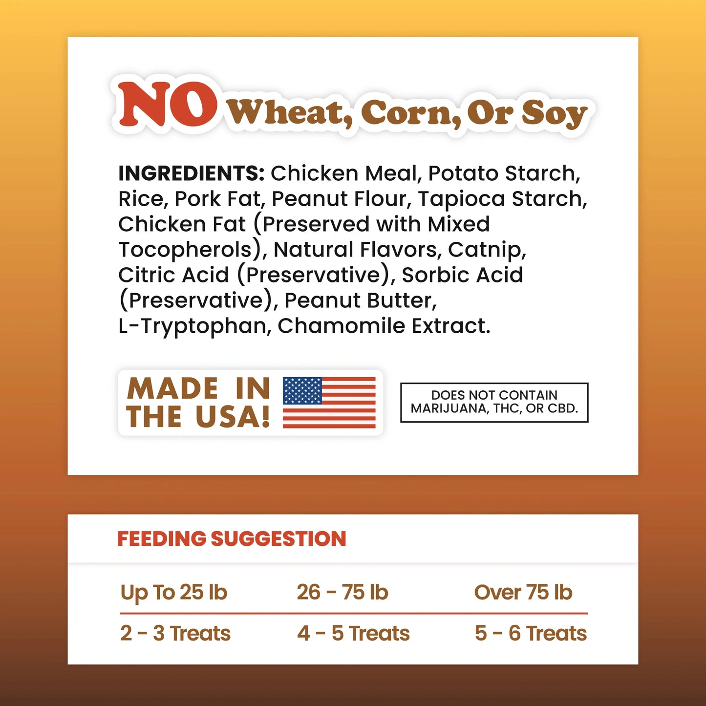 Doggijuana Juananip Bites Peanut Butter Flavor dog treats dosage